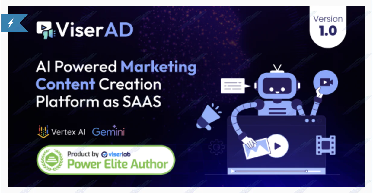 ViserAD - AI Powered Marketing Content Creation Platform as SAAS