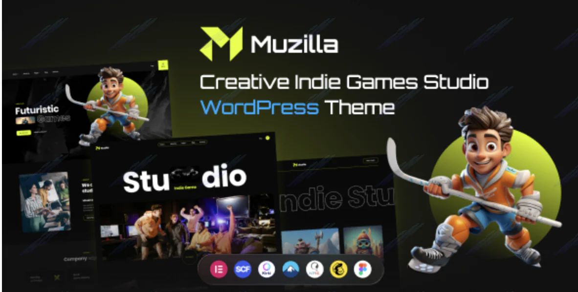 Muzilla - Creative Indie Game Studios WordPress Theme