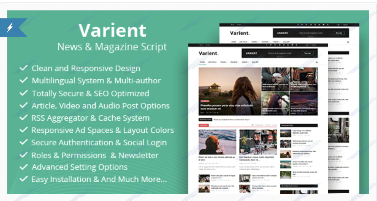 Varient - News & Magazine Script