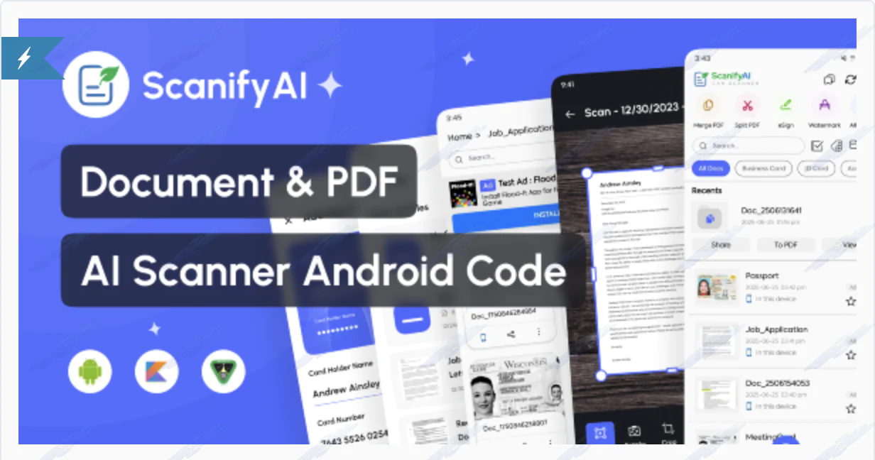 ScanifyAI – Document Scanner & OCR App | Android